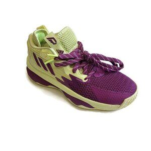 Adidas Mens Sz 5 Womens 6 Dame 8 Dame Time Basketball Shoes GY0383 Yellow Purple